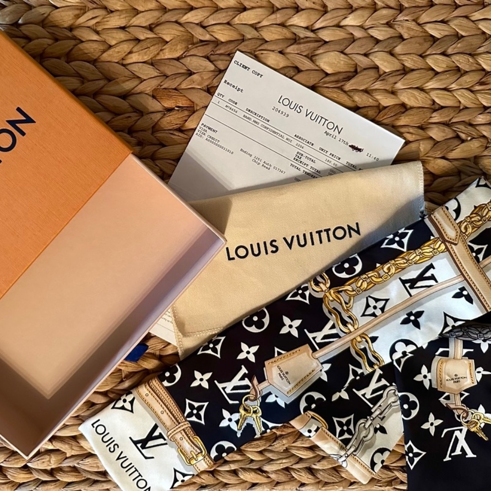 Louis Vuitton Scarf | Monogram Confidential bandeau | M78656